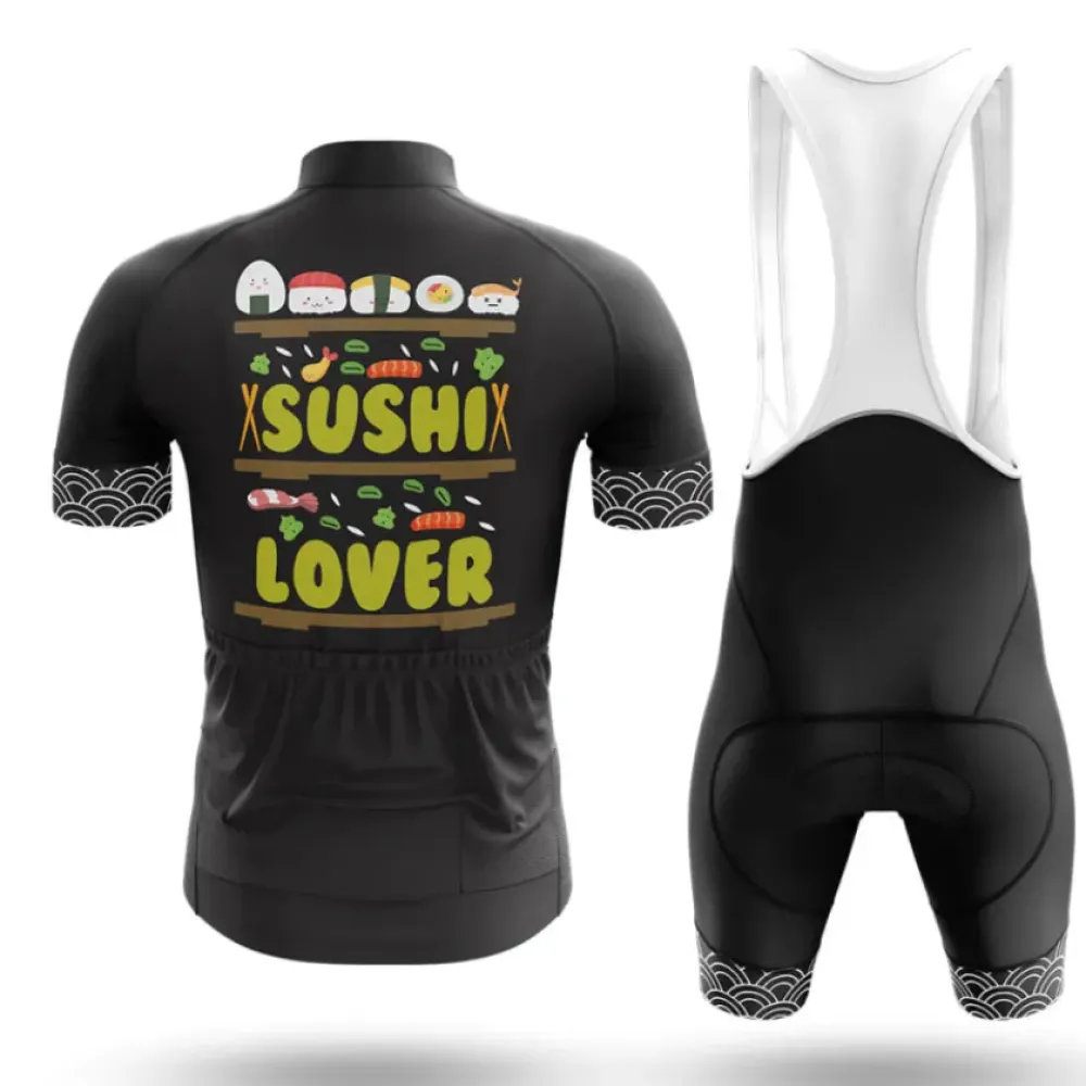 Sushi Lover Cycling Kit Unique Design Black/Grey/White