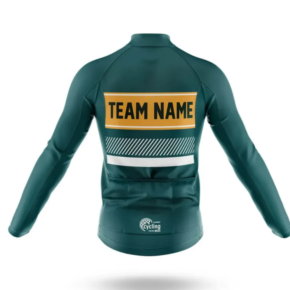 Cycling Kit S10 Custom Team Name Teal/Yellow/White