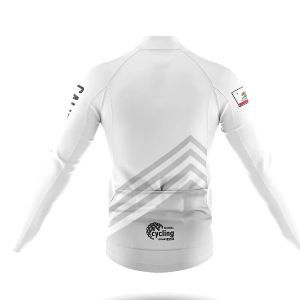 California S4 Long Sleeve White/Grey/Red