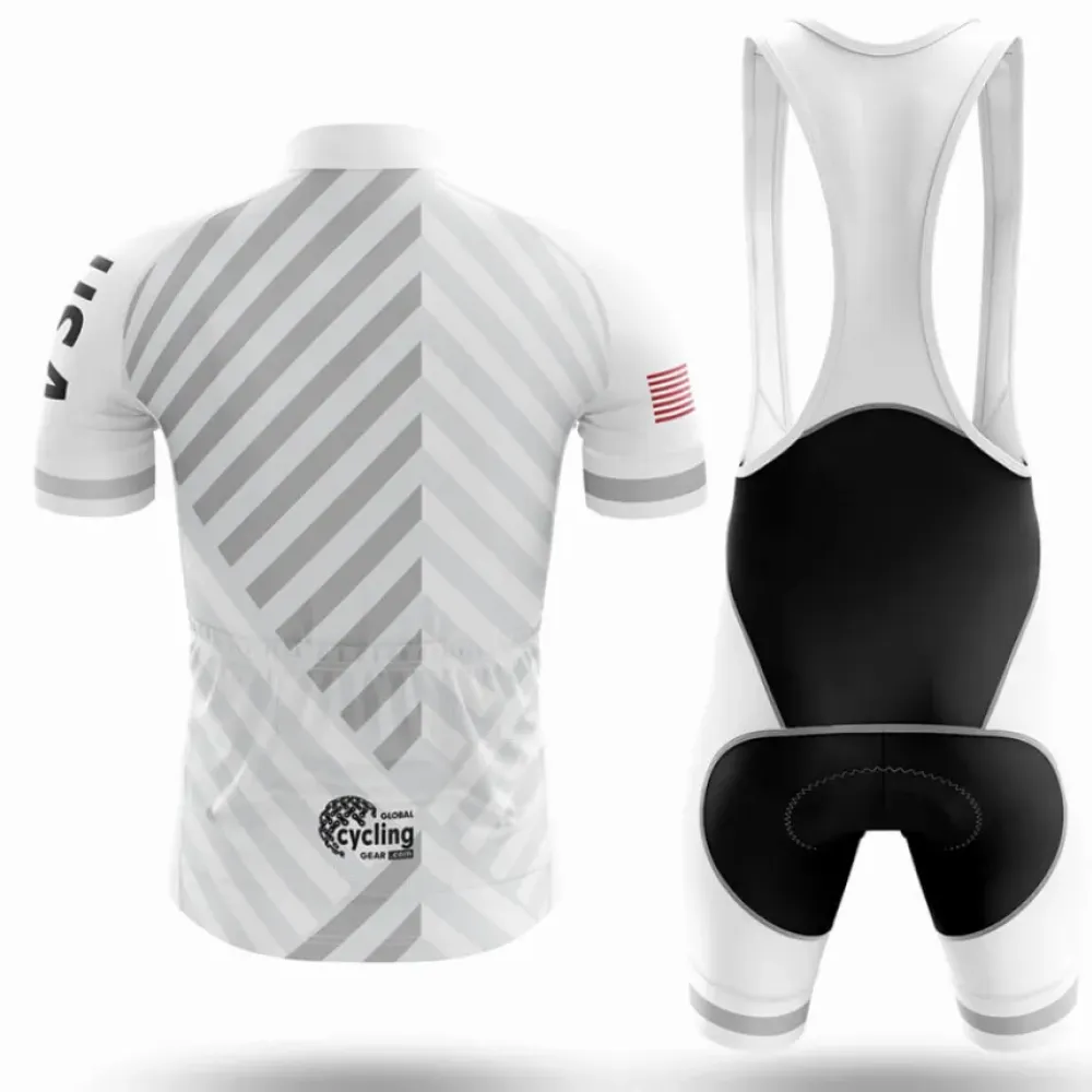 USA S17 Cycling Kit Full Set White/Black/Grey