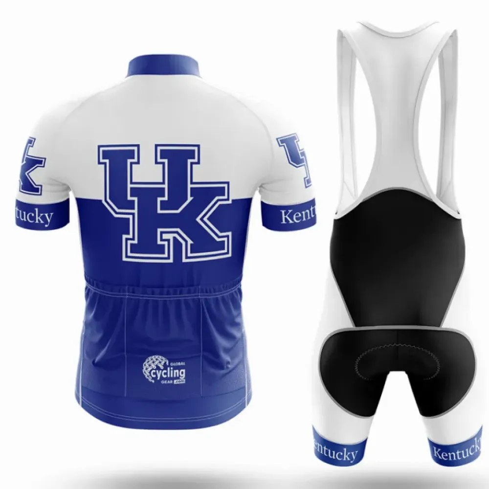 Kentucky Wildcats Long Sleeve Cycling Jersey Blue/White/Kentucky