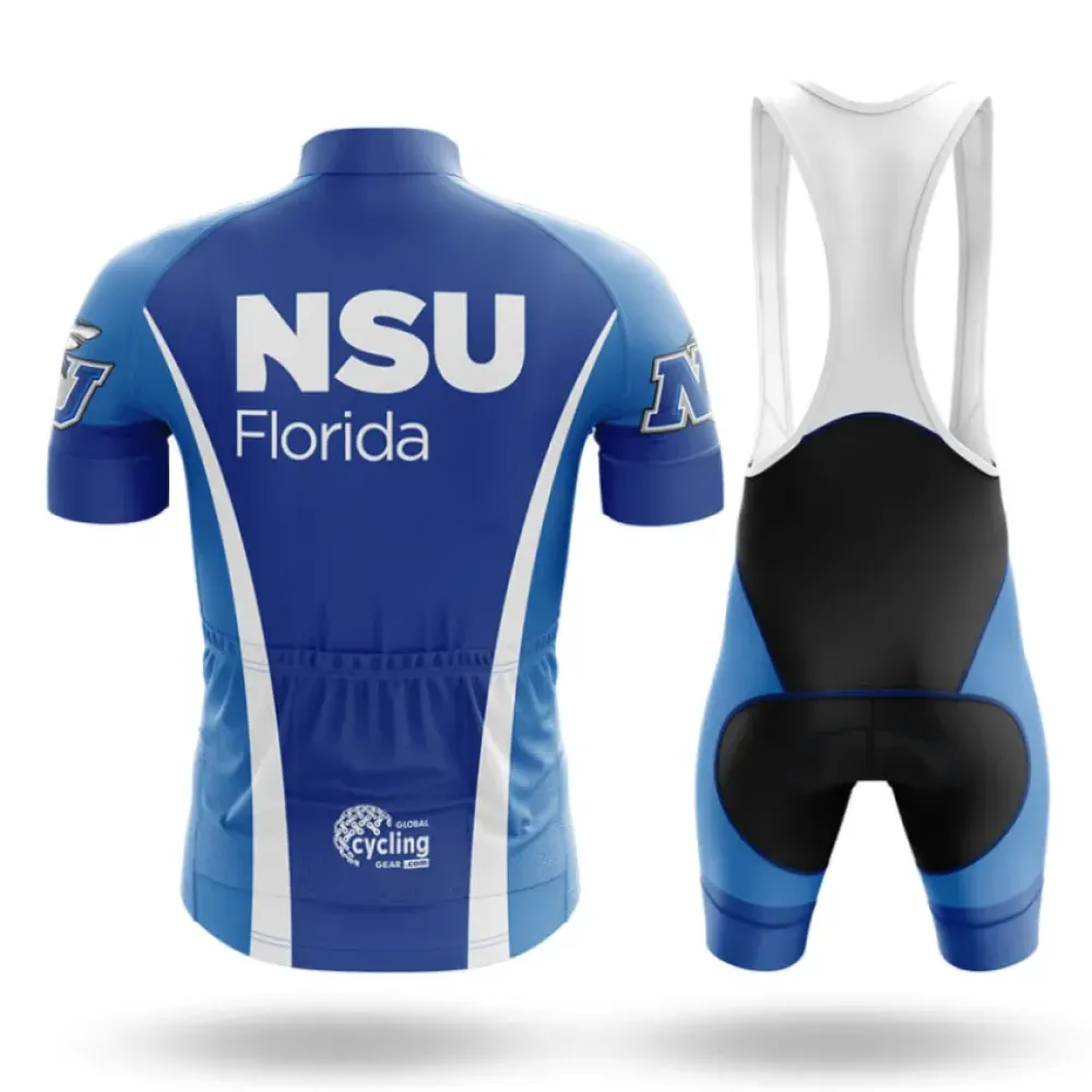 Nova Southeastern University Cycling Kit Full Set Blue/White/Black