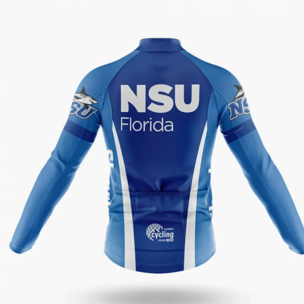 Nova Southeastern University Cycling Kit Full Set Blue/White/Black