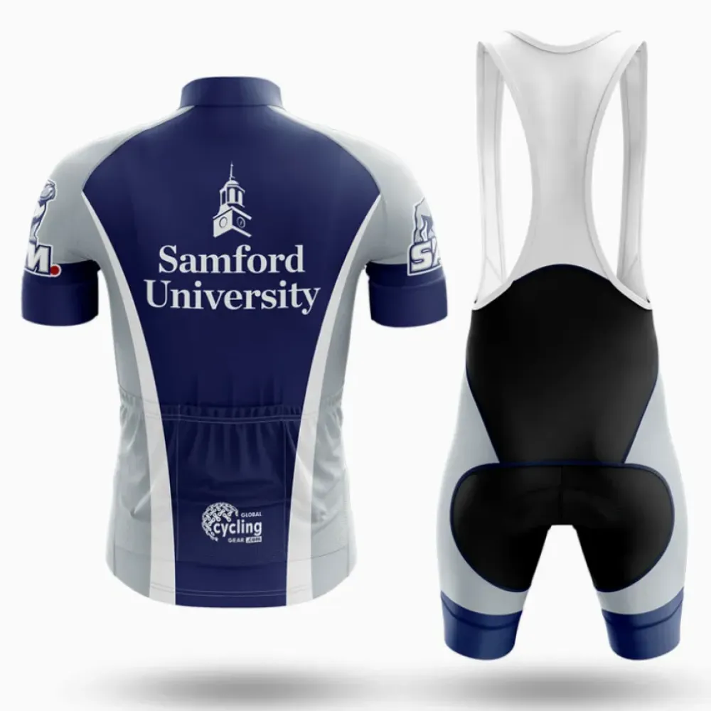 Samford University Cycling Bibs Comfortable Navy/White/Grey