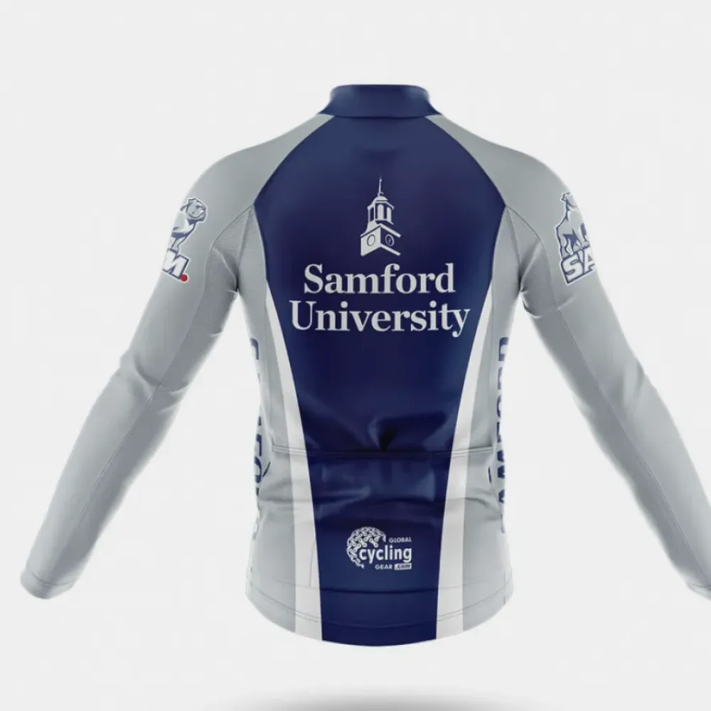Samford University Cycling Bibs Comfortable Navy/White/Grey