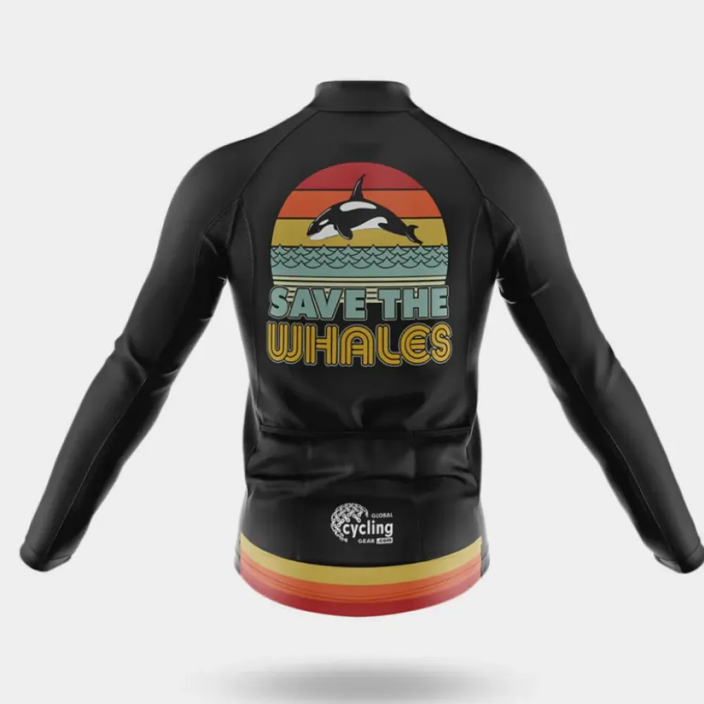 Cycling Kit Save the Whales Black/Red/Yellow