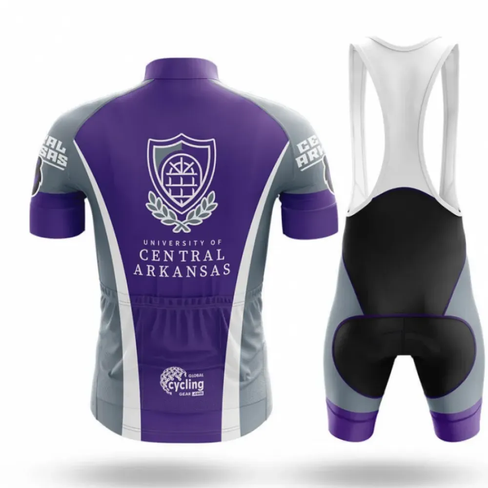 University of Central Arkansas Cycling Kit Full Set Purple/Grey/White