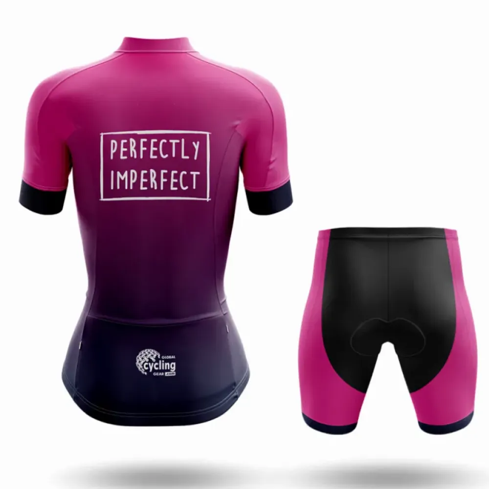 Perfectly Imperfect Women Long Sleeve Cycling Jersey Pink/Black/Purple