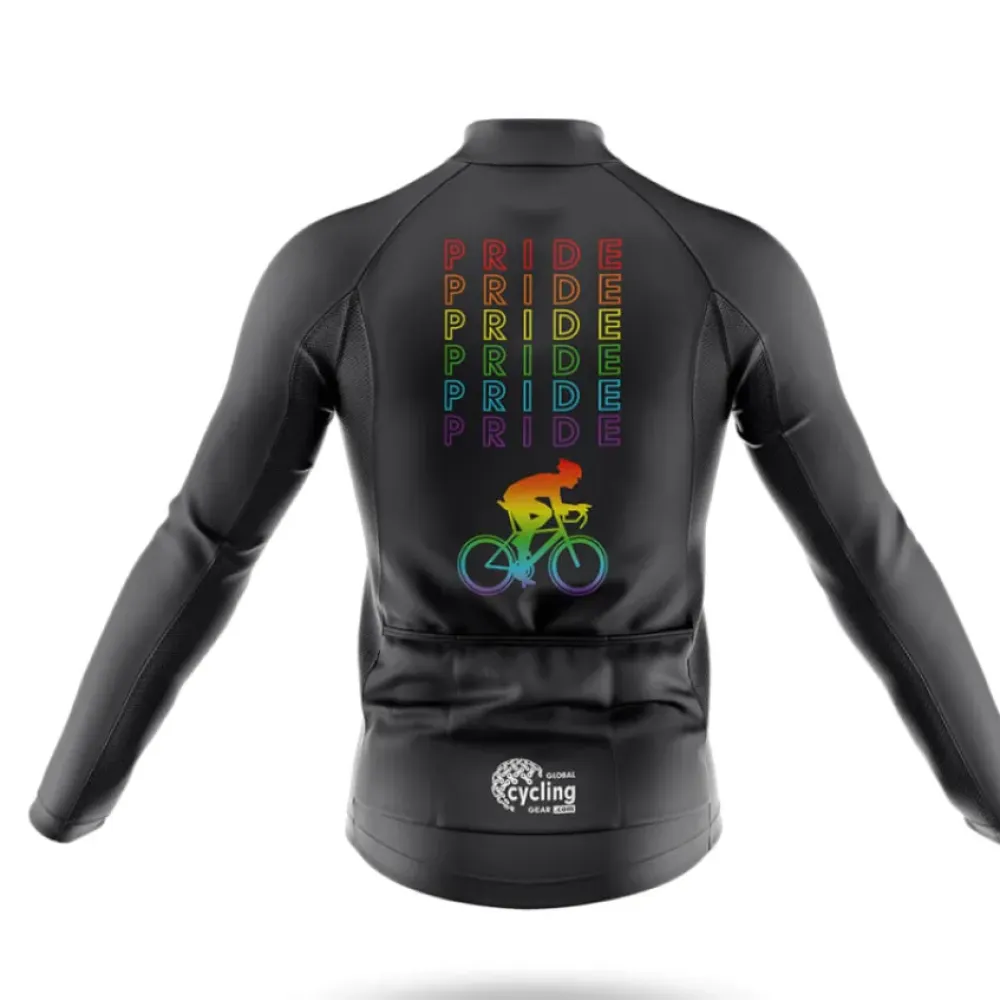 Pride Long Sleeve Cycling Jersey Rainbow/Black/Green