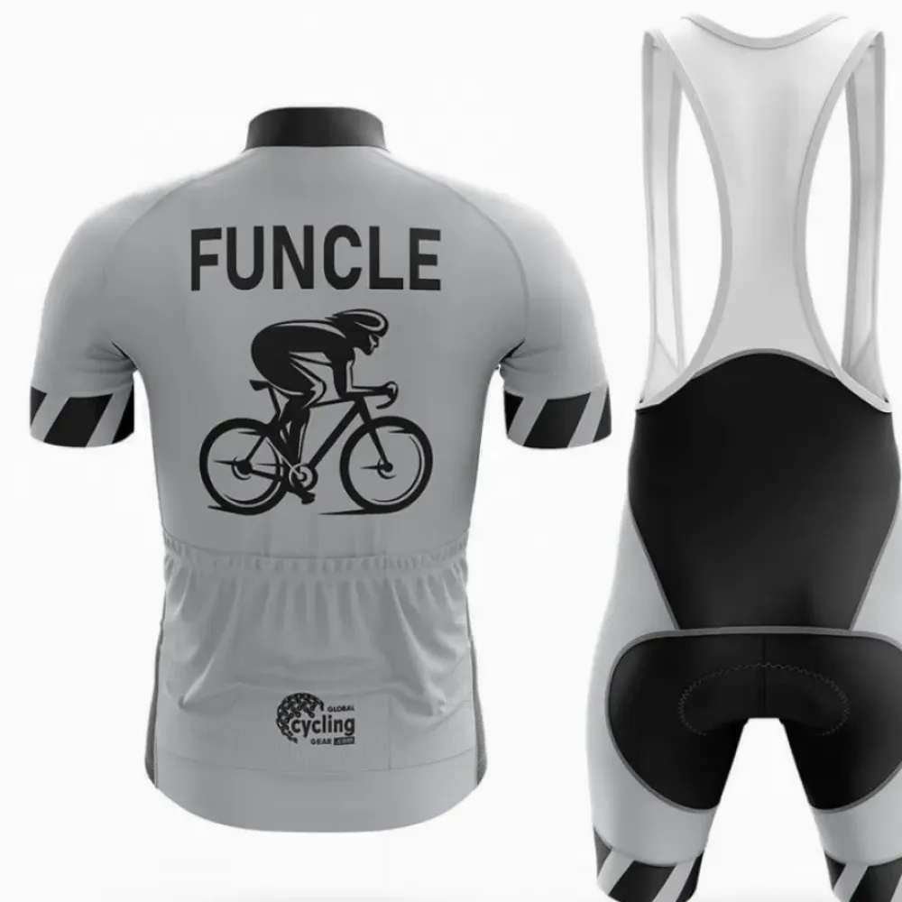 Funcle Cycling Kit Full Set Gray/Black/White