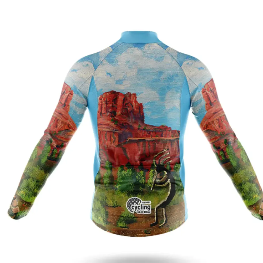 Kokopelli V6 Long Sleeve Blue/Green/Red