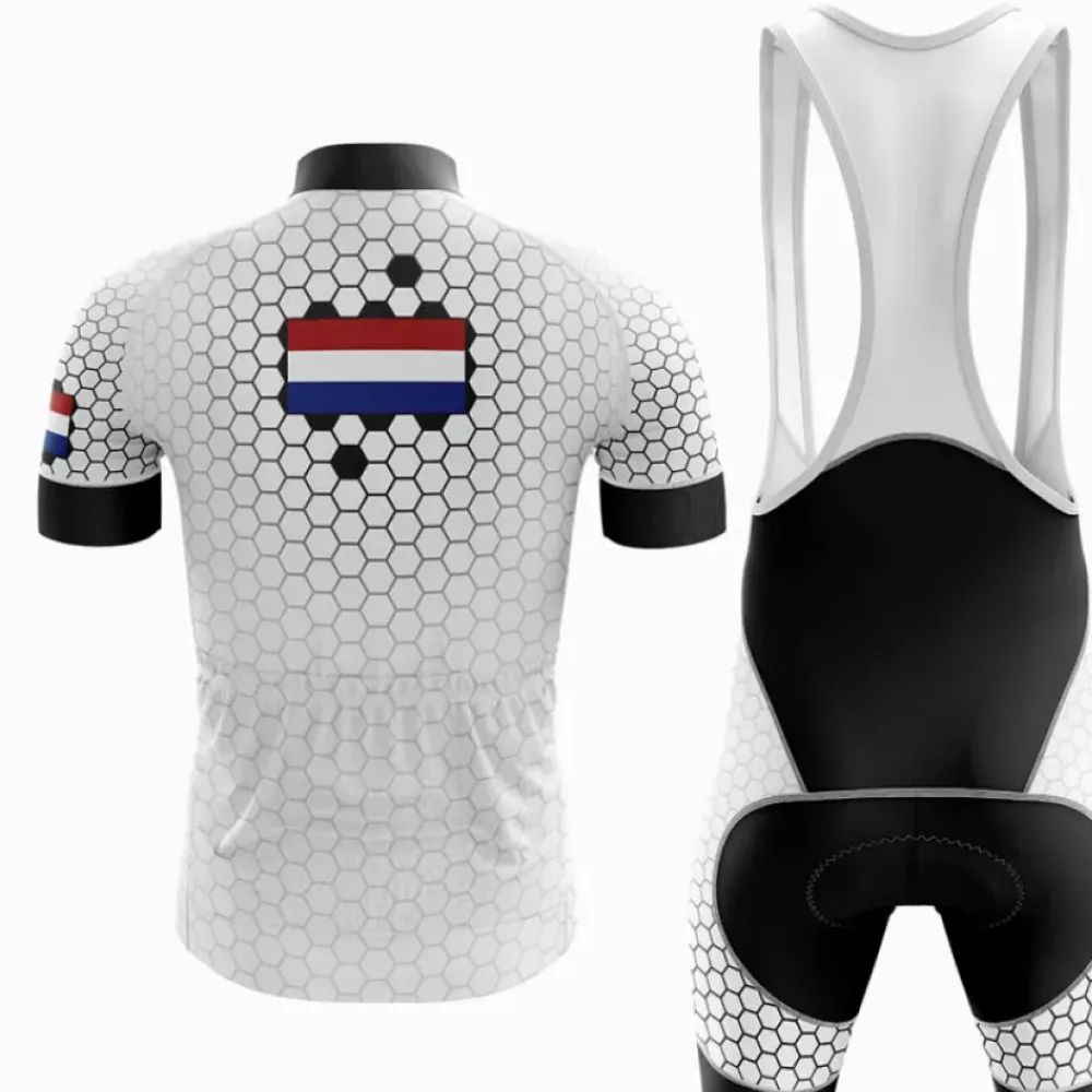 Netherlands V5 Hexagon Pattern White/Black/Red