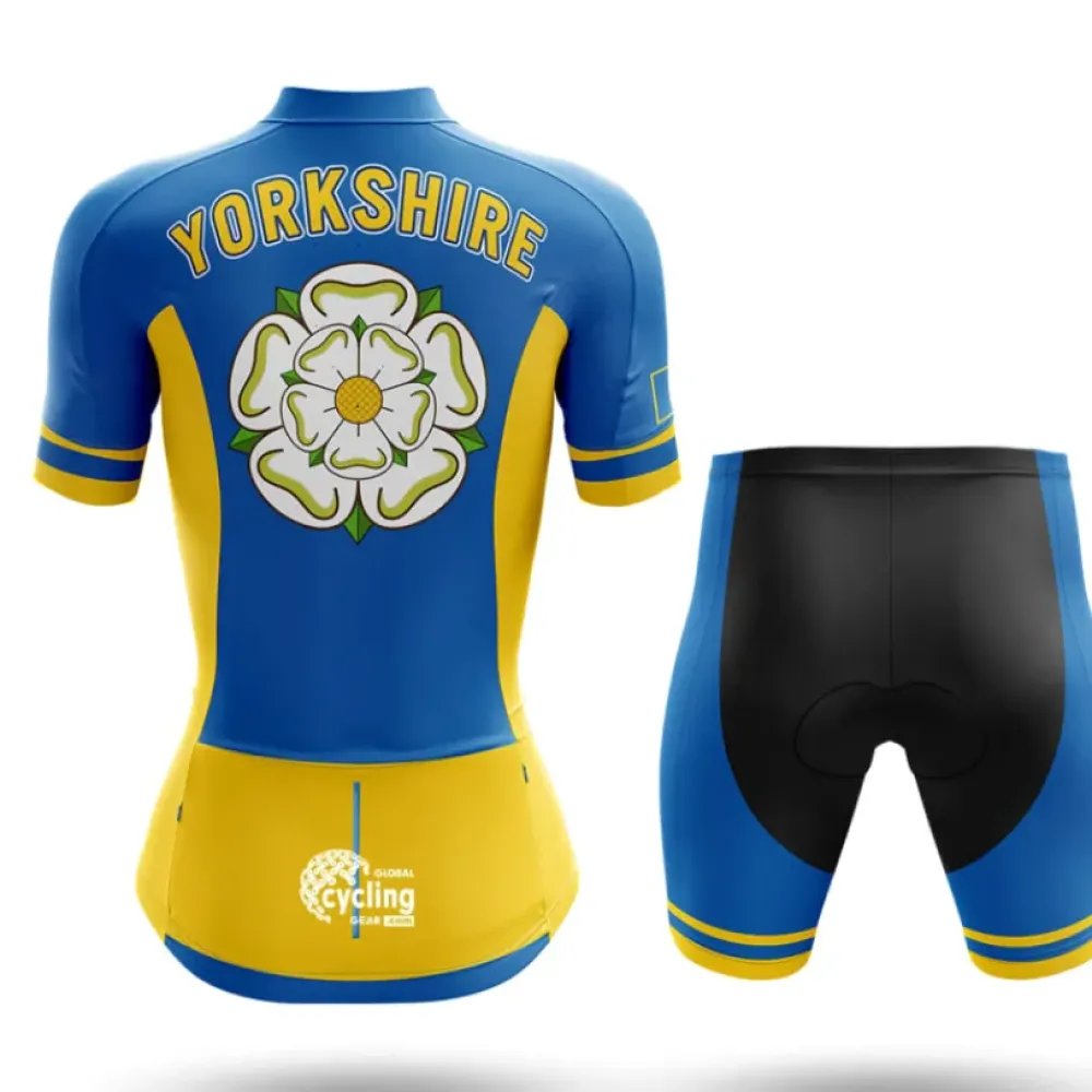 Yorkshire Women Cycling Jersey Blue/Yellow/White