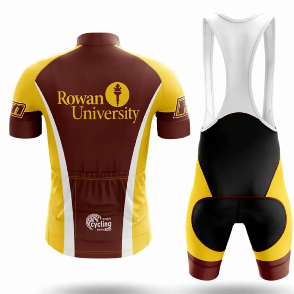 Rowan University Cycling Jersey Yellow/Brown/Gold