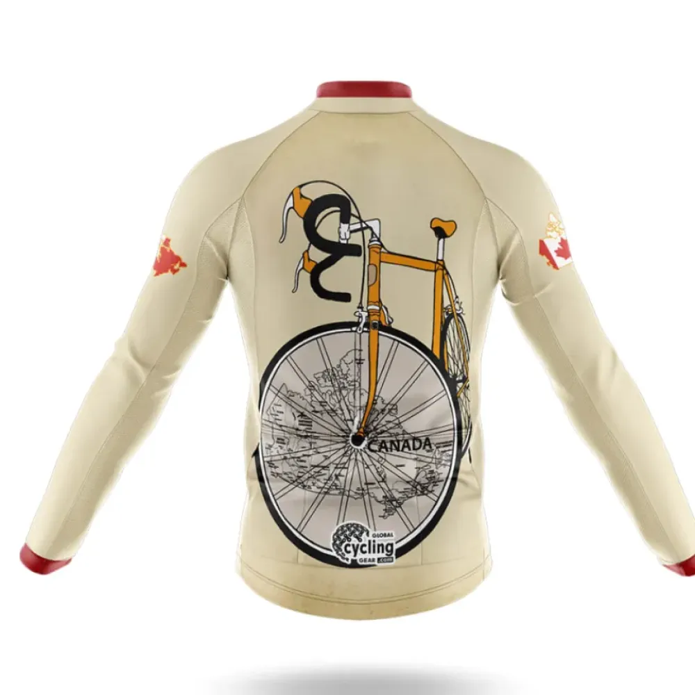 Canada Riding Club Map Design Cream/Burgundy/Red