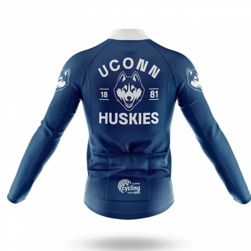 University of Connecticut Cycling Bibs Wolf Navy/White/Blue