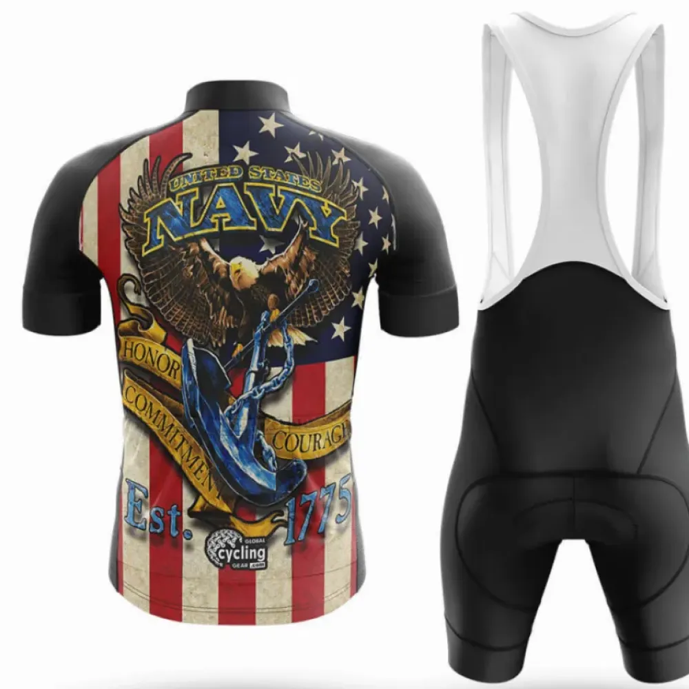 Navy Retro American Flag Black/Red/White