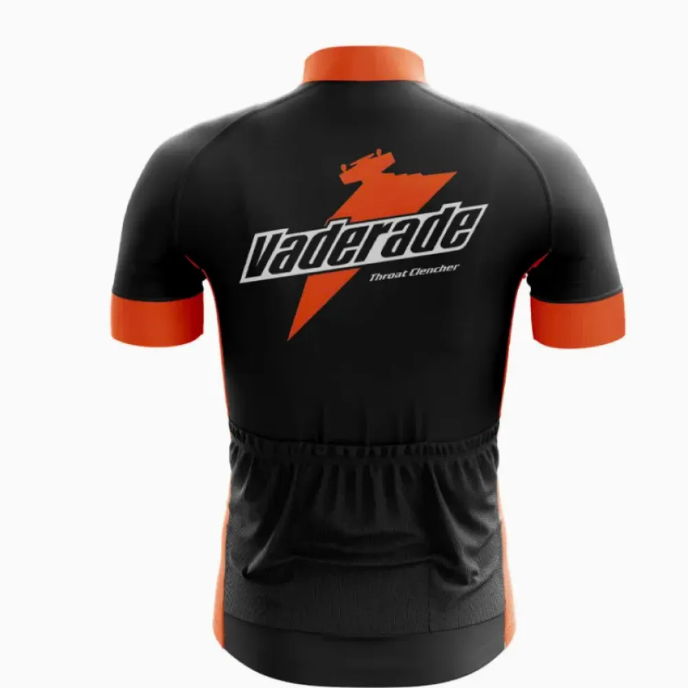 Vaderade Cycling Jersey Throat Clencher Green/Orange/Red