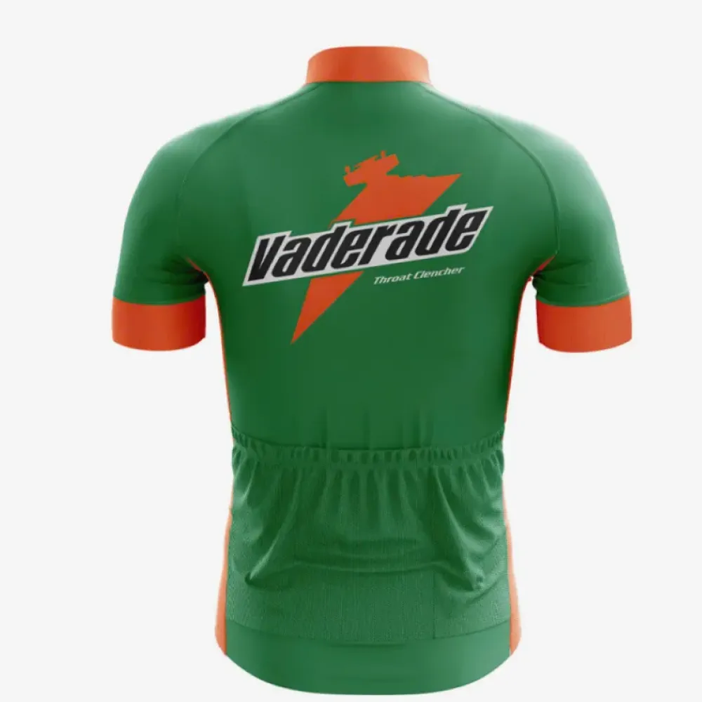 Vaderade Cycling Jersey Throat Clencher Green/Orange/Red
