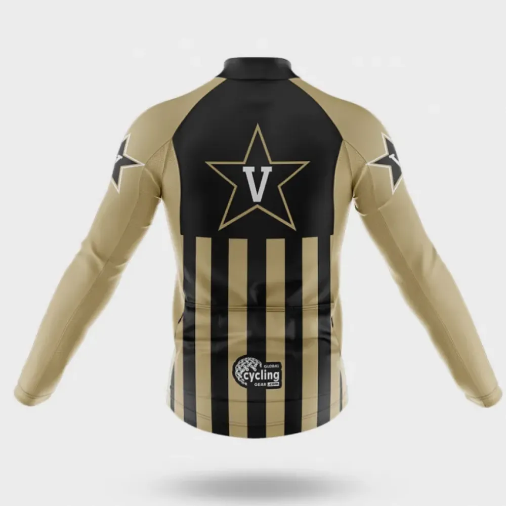 Vanderbilt University USA Cycling Bibs Comfortable Black/Gold/White