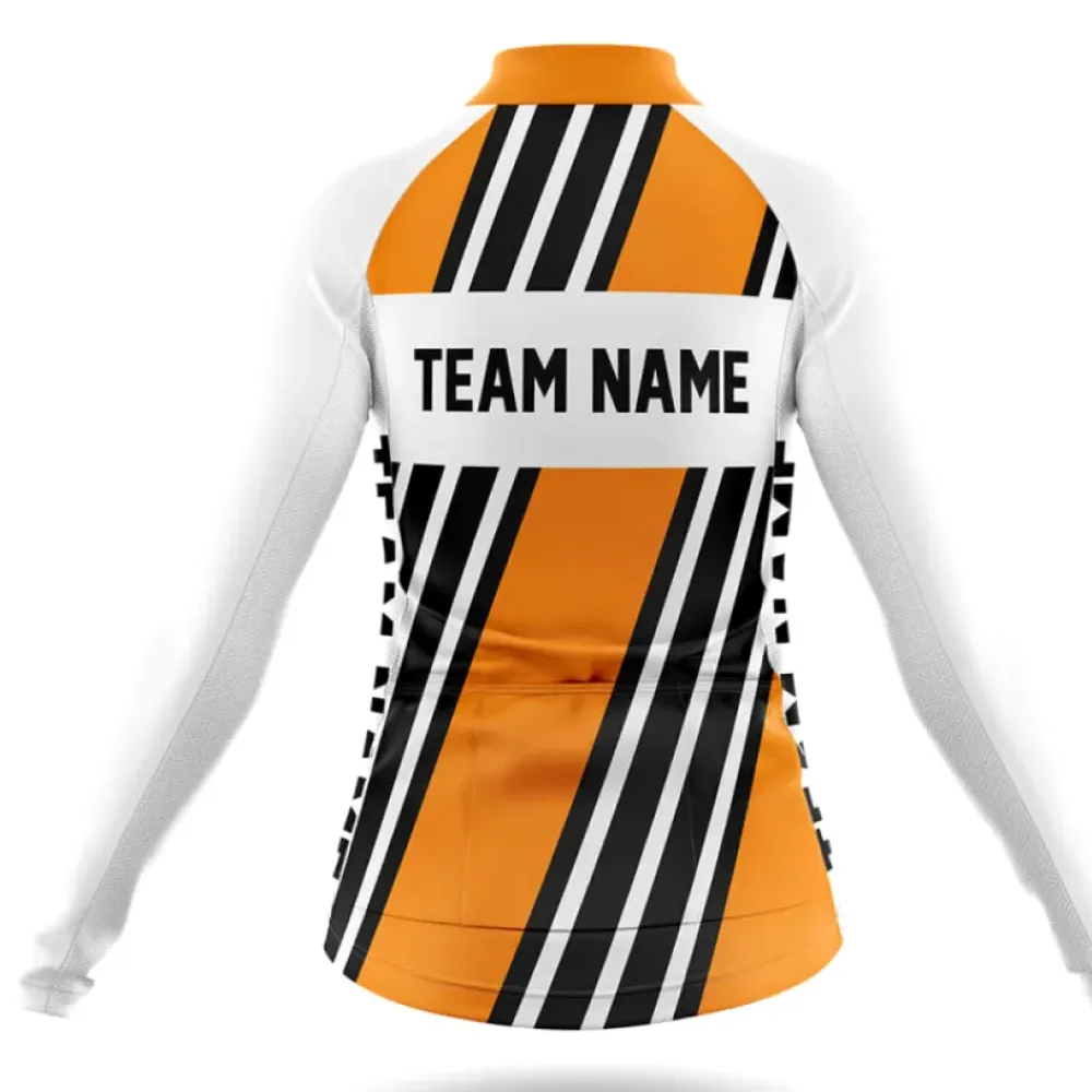 Custom Team Name M5 Yellow/Black/Orange Cycling Shorts