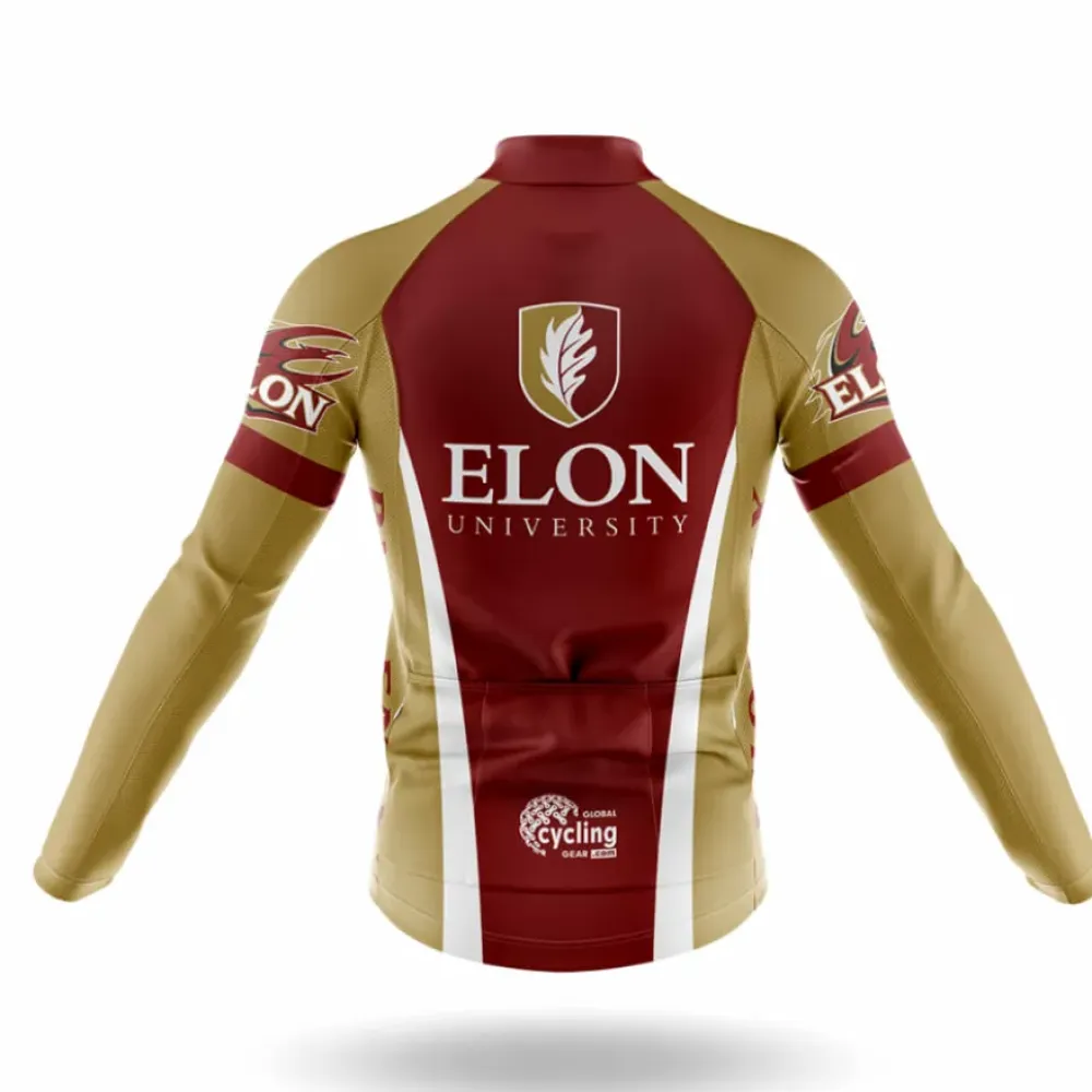 Elon University Cycling Bibs Comfortable Black/Gold/White