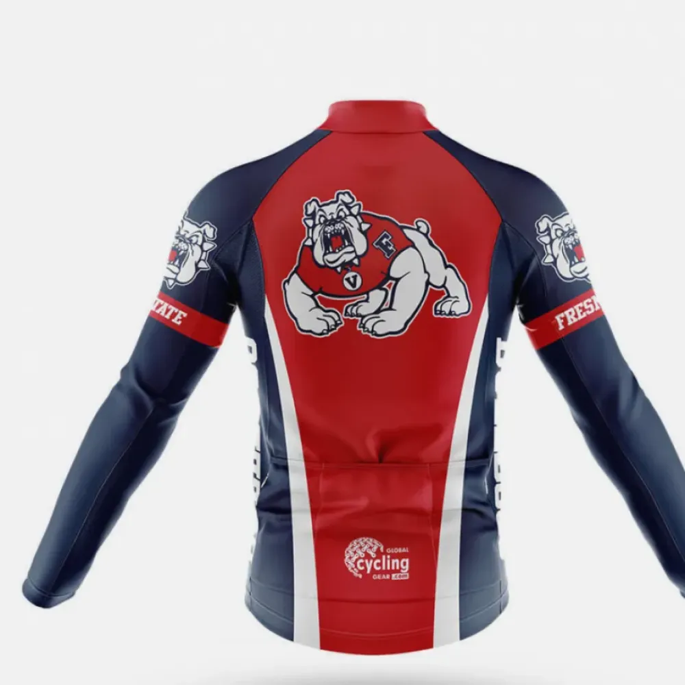Fresno State Cycling Jersey Bulldog Red/White/Dark Blue