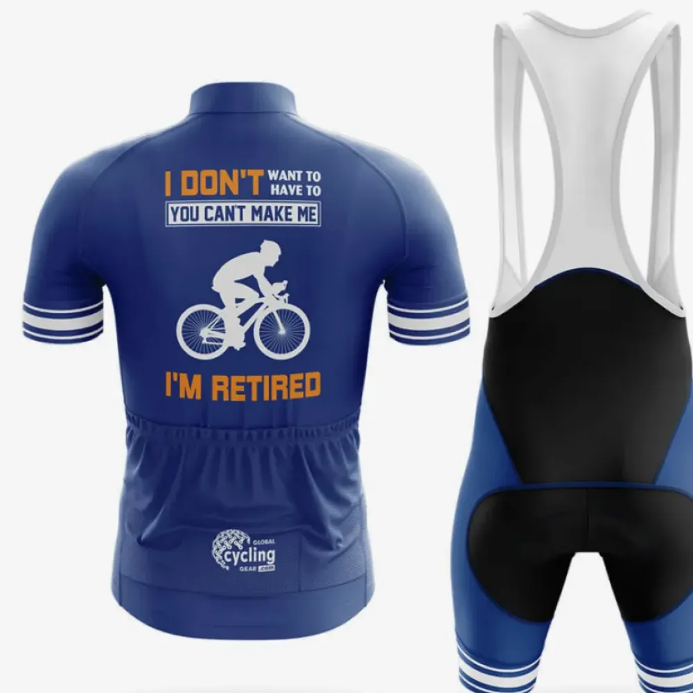 Cycling Bibs Navy/White/Blue