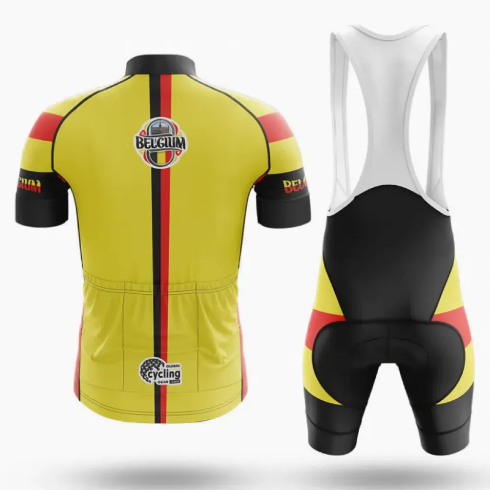 Belgium Flag National Cycling Kit Full Set Yellow/Red/Black
