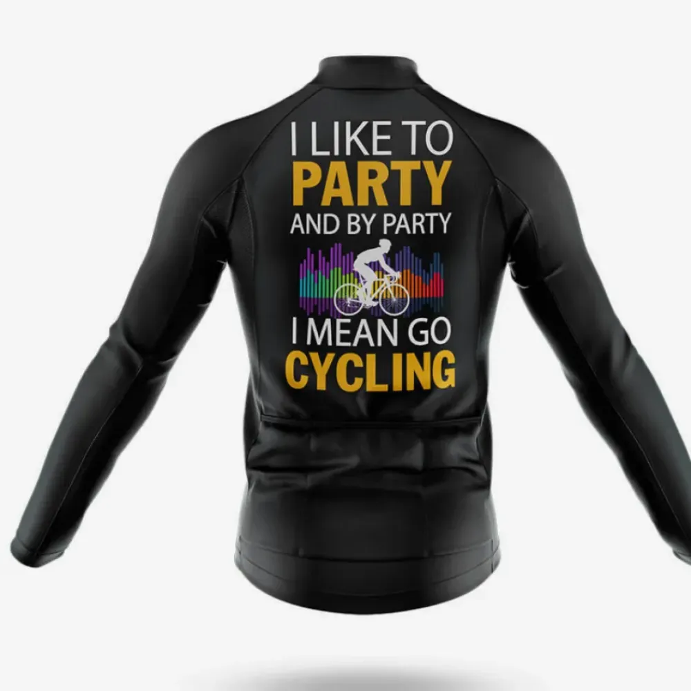 Cycling Party Jersey Black/Yellow/Purple