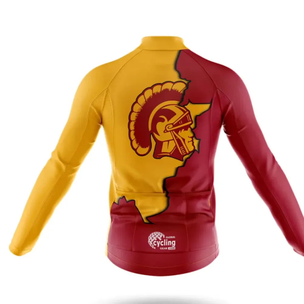 University of Southern California Cycling Jersey Trojan Maroon/Gold/Red