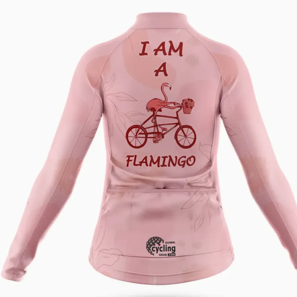 Flamingo Women's Cycling Jersey Unique Pink/Red/Grey