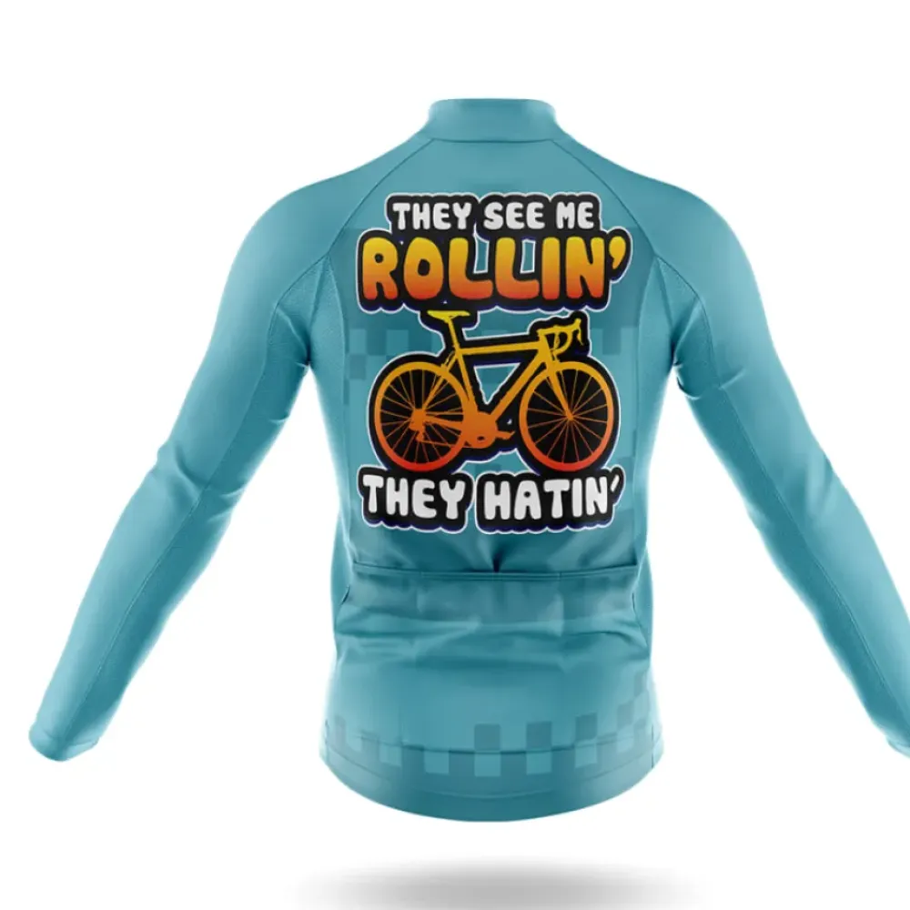 Global Cycling Gear Rollin Bibs Black/Teal/White