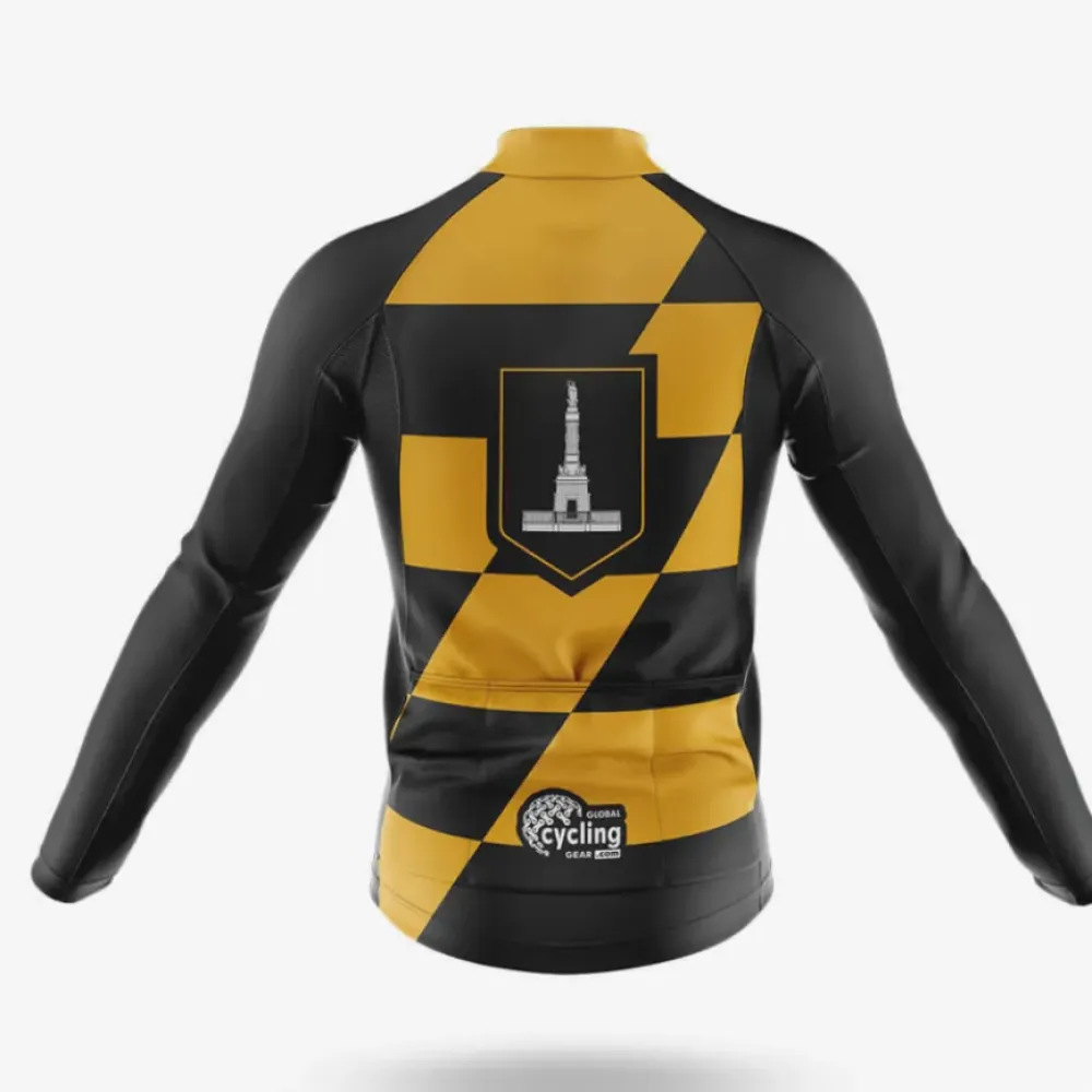 Baltimore Flag Cycling Bibs Comfortable Black/Yellow/White