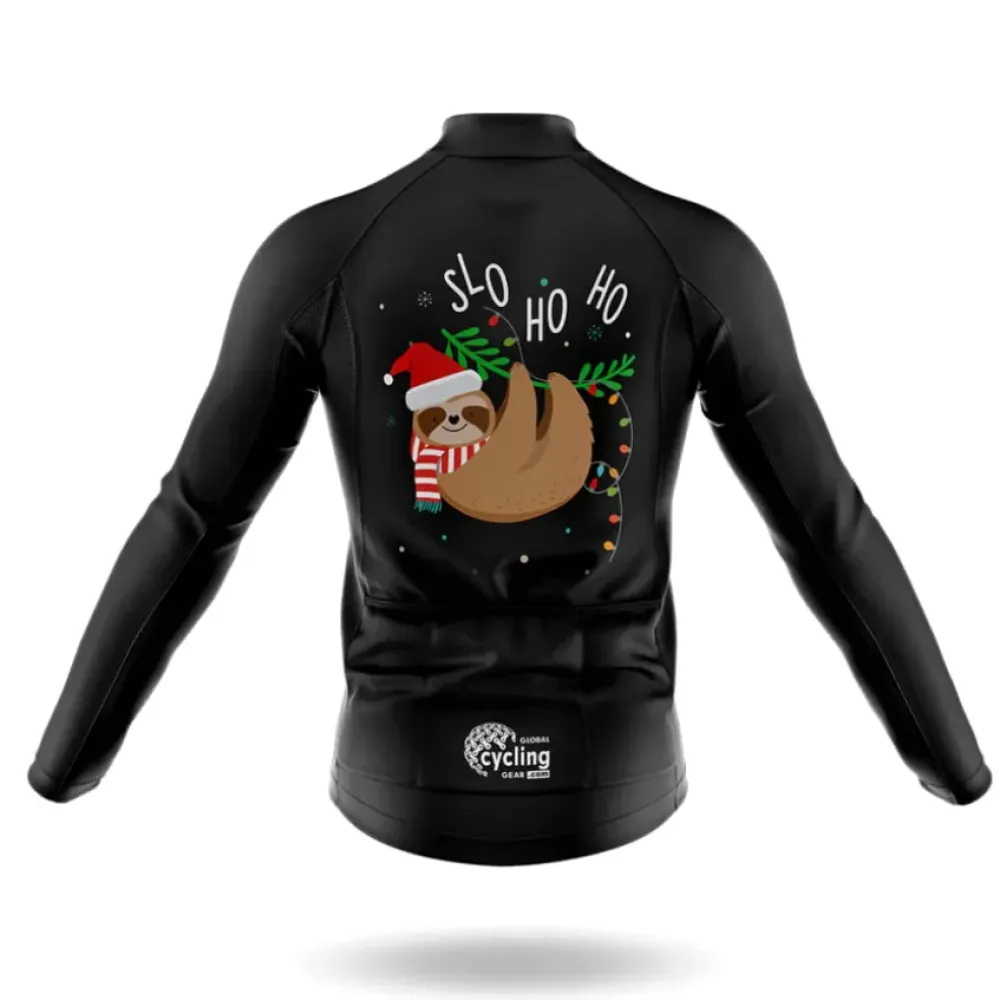 Slo Ho Ho Long Sleeve Cycling Jersey Black/Red/Green