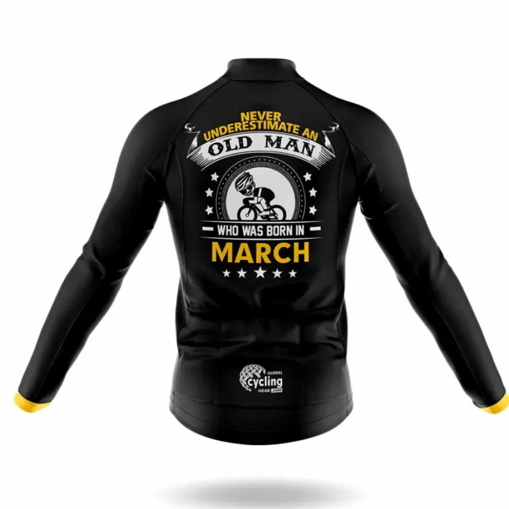 March Cycling Jersey Bold Design Black/Yellow/White