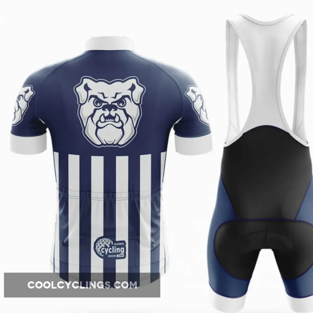 Butler University USA Cycling Jersey Long Sleeve Navy/White/Blue