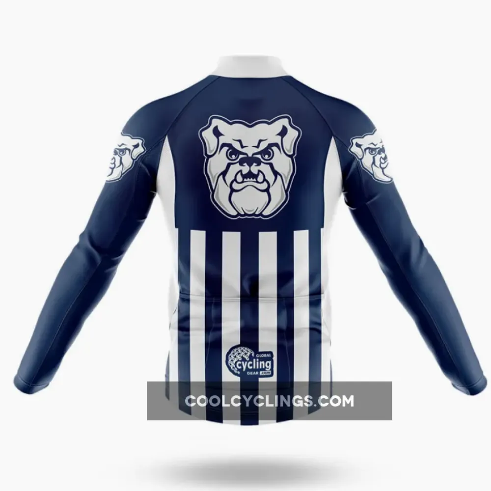 Butler University USA Cycling Jersey Long Sleeve Navy/White/Blue