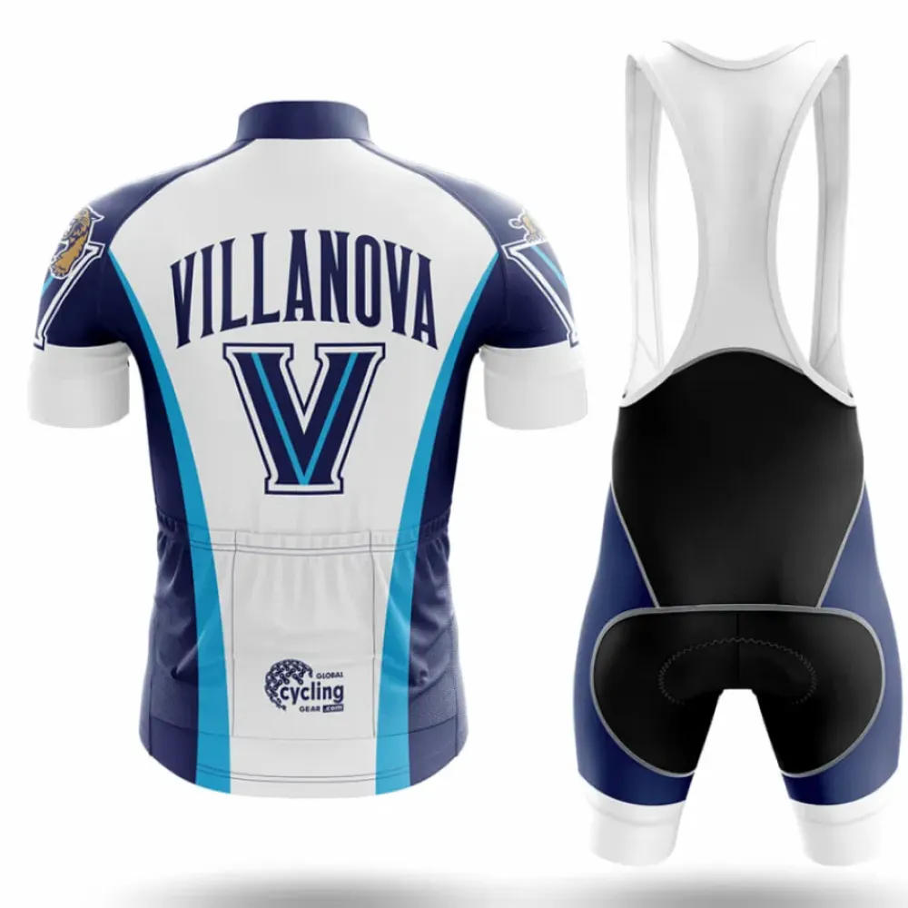 Villanova University Cycling Jersey Long Sleeve Navy/White/Turquoise