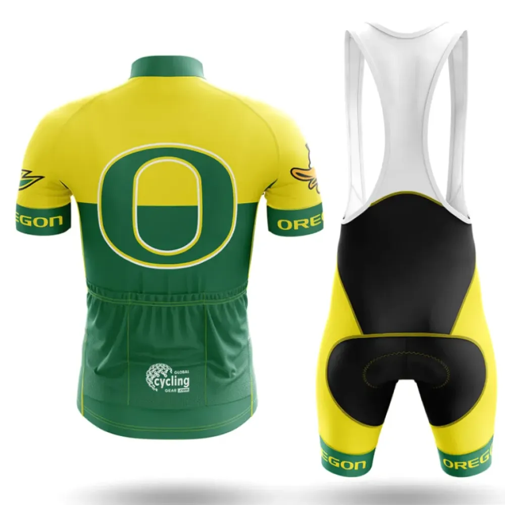 Oregon Duck Cycling Jersey Green/Yellow/White