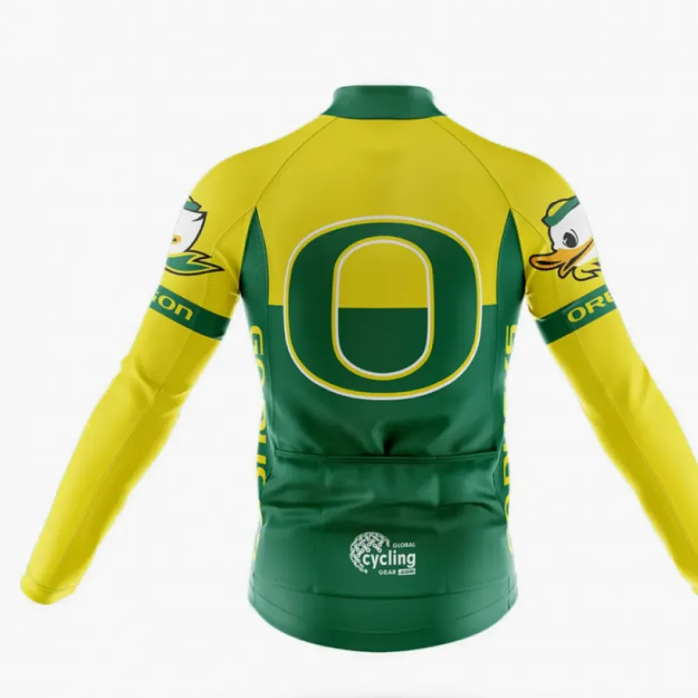Oregon Duck Cycling Jersey Green/Yellow/White