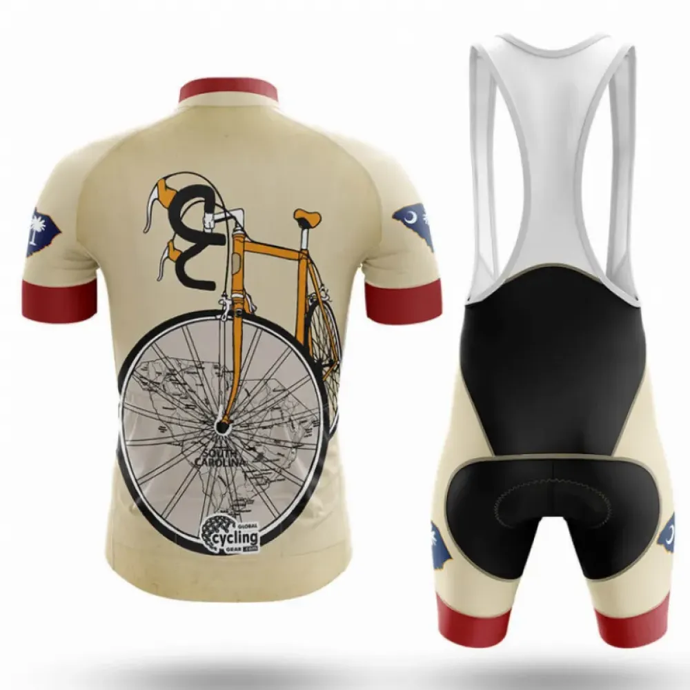 South Carolina Riding Club Cycling Kit Vintage Beige/Red/Navy