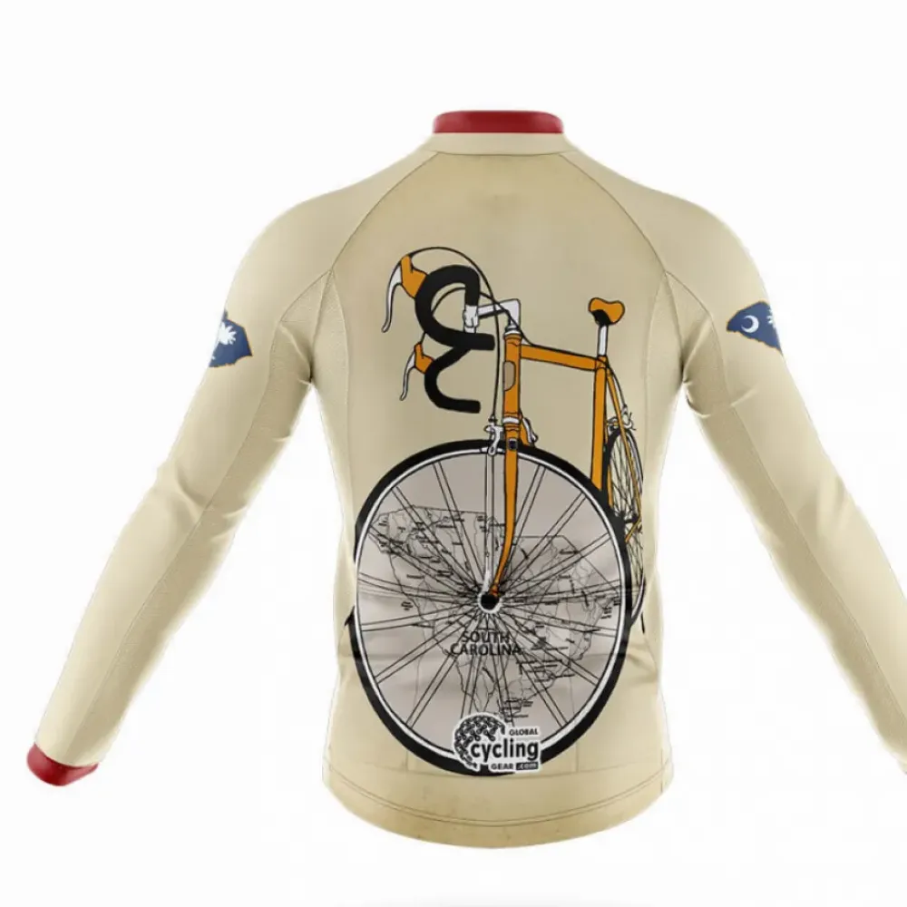 South Carolina Riding Club Cycling Kit Vintage Beige/Red/Navy