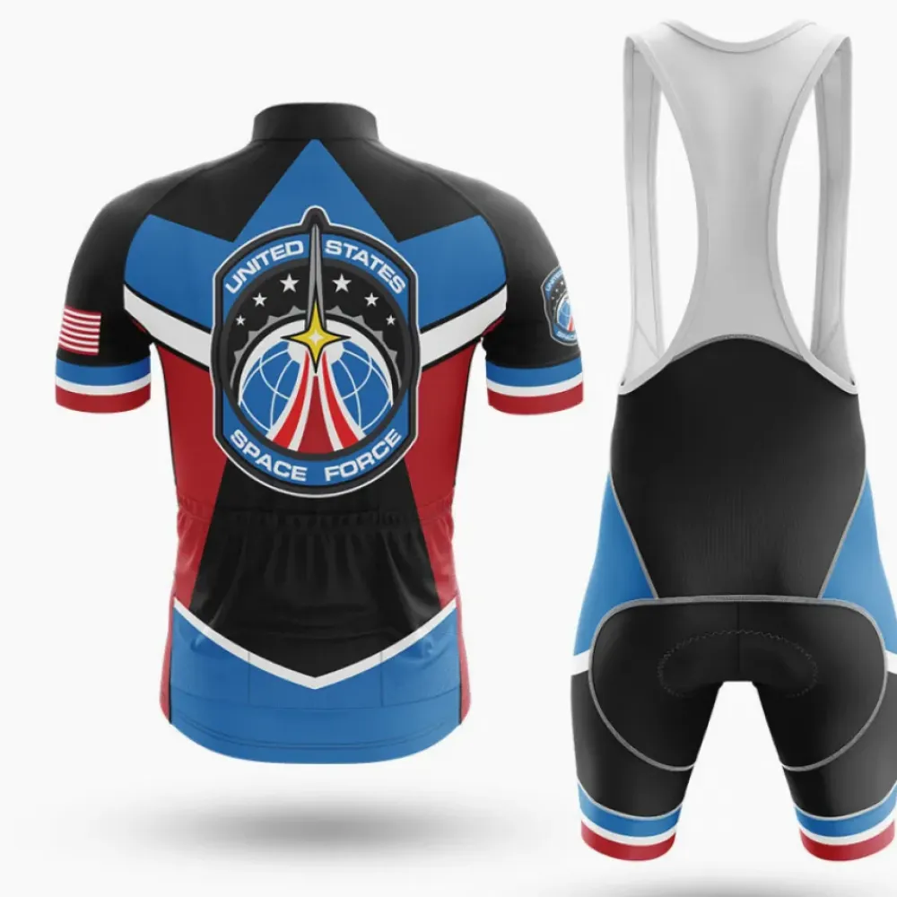 US Space Force Cycling Bibs Space Blue/Black/Red