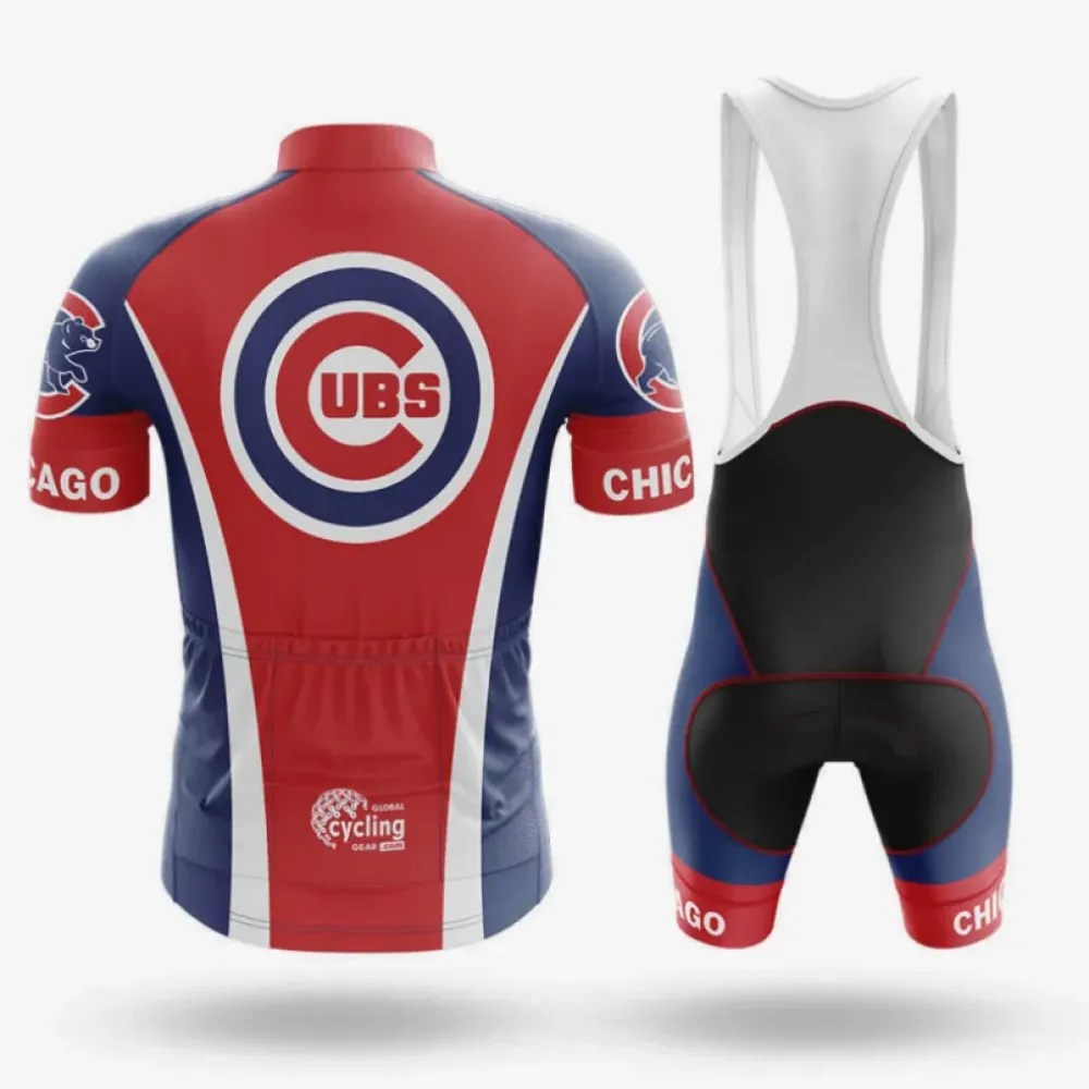 Chicago Bears Cycling Bibs Comfortable Navy/Red/White