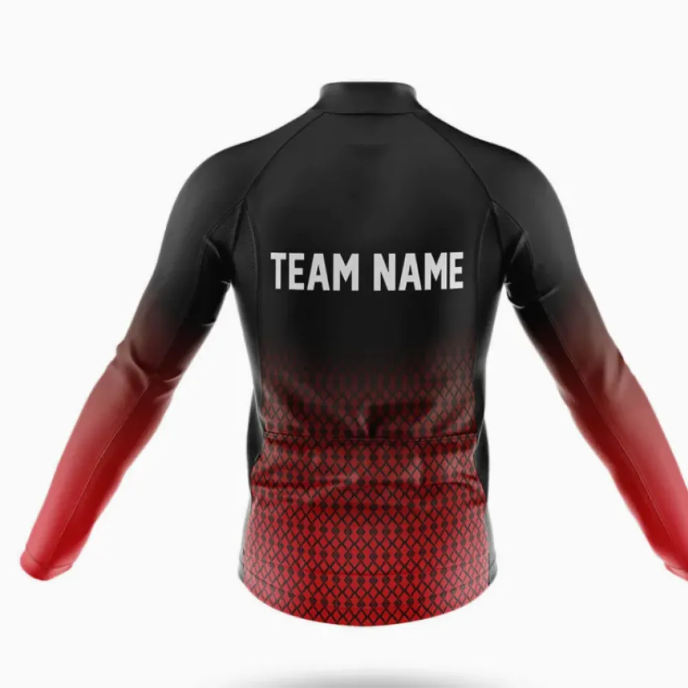 Cycling Bibs S1 Custom Team Name Red/White/Black
