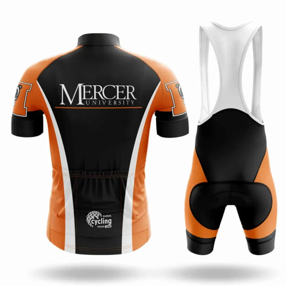 Mercer University Cycling Jersey Unique Design Black/Orange/White