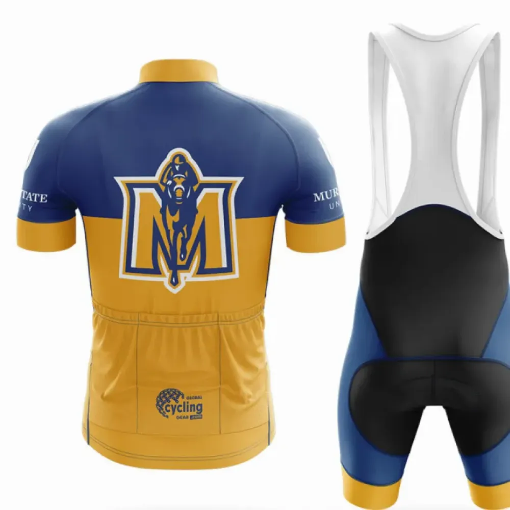 Murray State University Cycling Bibs Ver.2 Comfortable Navy/Yellow/White