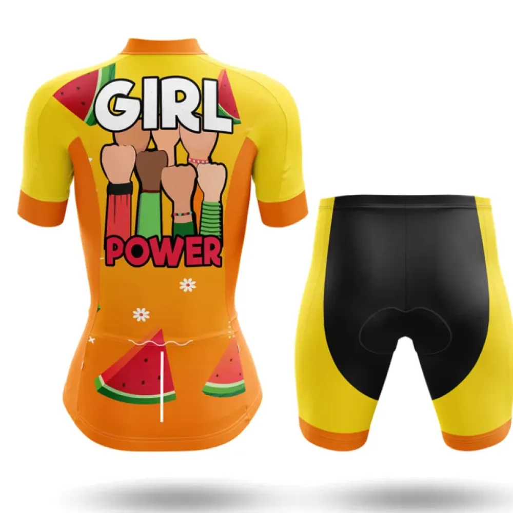 Girl Power Shorts Padded Yellow/Orange/Black