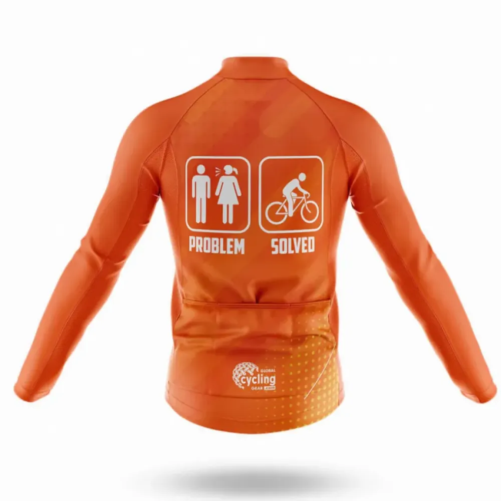 Cycling Jersey Problem Solved Orange/Yellow/Red
